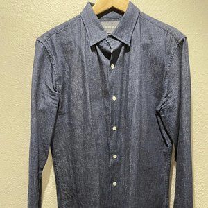 Bonobos Men's Chambray Selvedge Slim Fit Shirt Small